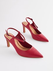 Red Regular/Wide Fit Forever Comfort® With Motionflex Hardware Point Toe Heels - Image 7 of 11
