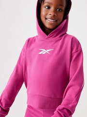 طقم من سترة هودي تلبس من الرأس ولغينغز للبنات من Reebok - صورة 3 من 10