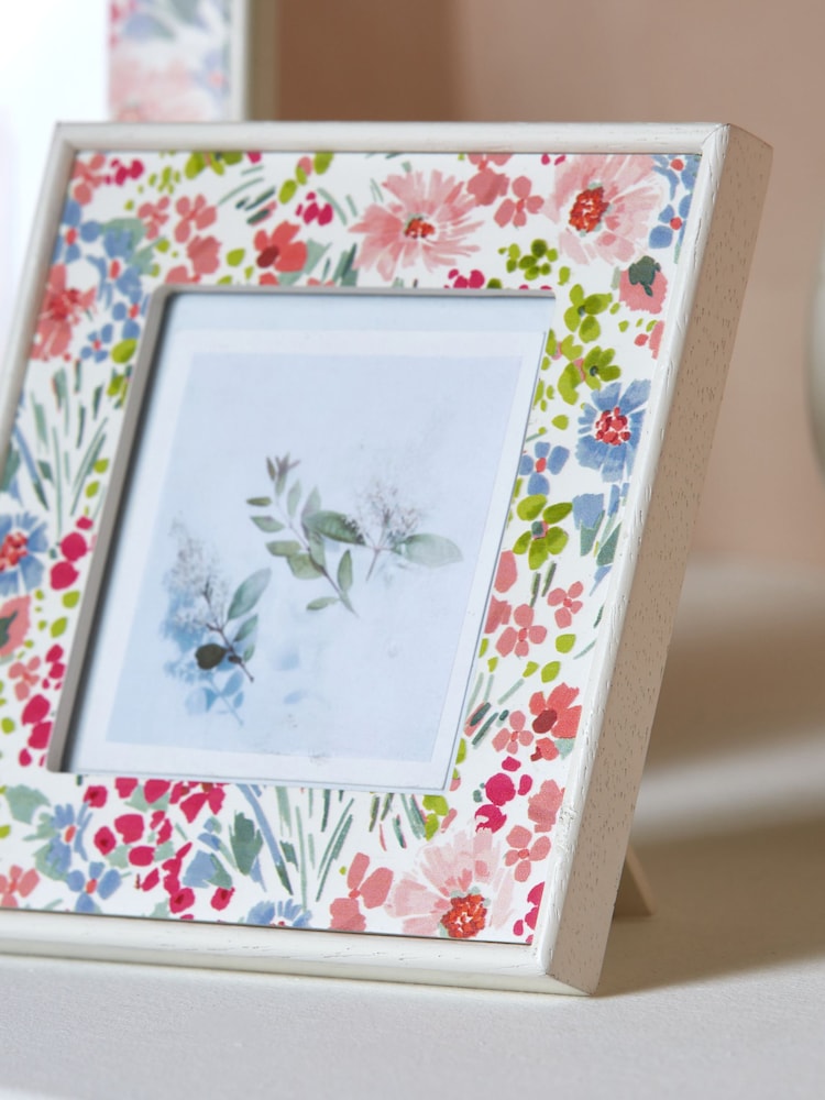 Multicolour Floral Photo Frame - Image 2 of 5