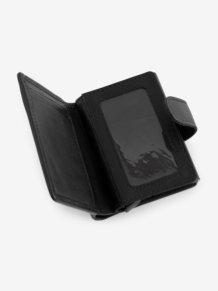 Black Leather Pop-Up Card Holder - Image 3 of 4