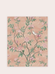 Laura Ashley Blush Eglantine A4 Wallpaper Sample - Image 2 of 2