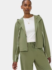Sweaty Betty Explorer Croppad Zip Up Huvtröja - Bild 1 av 6