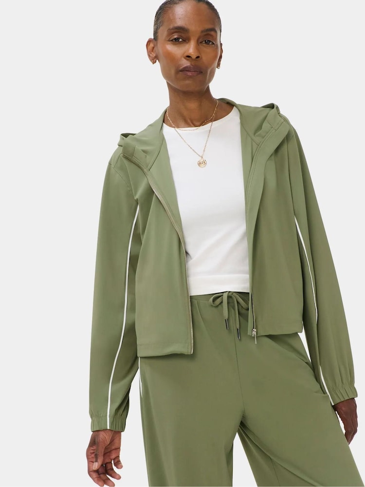 Sweaty Betty Explorer Croppad Zip Up Huvtröja - Bild 1 av 6