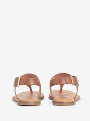 Barbour® Brown Vivienne Leather Sandals - Image 6 of 8