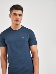 Levi's® Navy Blue Original Housemark 100% Cotton T-Shirt - Image 1 of 4