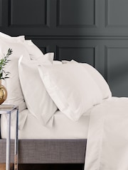 Bedeck of Belfast 1000 Thread Count Bombaž Sateen ravna rjuha - Slika 1 iz 2