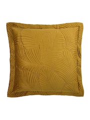 Riva Paoletti Gold Palmeria Quilted Polyester Filled Cushion - Image 2 of 5