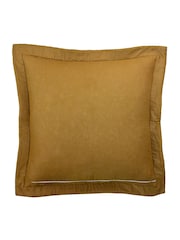 Riva Paoletti Gold Palmeria Quilted Polyester Filled Cushion - Image 3 of 5