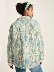Joules Blakeney Relaxed Fit Paisley Cotton Quilted Jacket - Image 2 of 6
