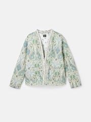 Joules Blakeney Relaxed Fit Paisley Cotton Quilted Jacket - Image 6 of 6