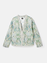 Joules Blakeney Relaxed Fit Paisley Cotton Quilted Jacket - Image 7 of 7