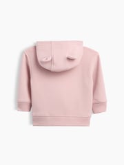 Gap Pink VinstageSoft Brannan Bear Logo Zip-Up Hoodie (0-24mths) - Image 2 of 2