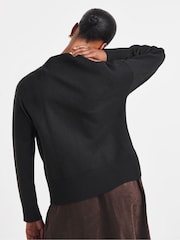 JD Williams Black Pet Pals Boyfriend Cardigan - Image 3 of 4