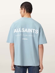 AllSaints Blue Underground Short Sleeve Crew Neck T-Shirt - Image 1 of 10