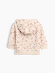 Gap Cream Floral VinstageSoft Brannan Bear Logo Zip-Up Hoodie (0-24mths) - Image 2 of 3