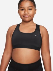 Nike Black Performance Pro Medium Support Swoosh Bra - Image 3 of 7