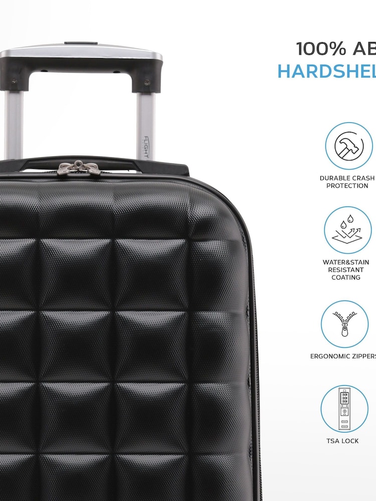 Flight Knight 55x35x20cm 8 Wheel ABS Hard Case Cabin Carry On Hand Luggage - Image 3 of 7