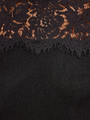 Love & Roses Black Lace Detail Knitted Mini Dress - Image 5 of 5
