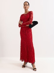 Phase Eight Red Petite Phoenix Dress - Image 1 of 7
