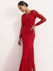 Phase Eight Red Petite Phoenix Dress - Image 3 of 7
