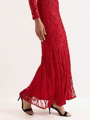 Phase Eight Red Petite Phoenix Dress - Image 5 of 7
