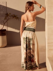 Ecru Satin Maxi Skirt - Image 3 of 6