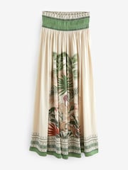 Ecru Satin Maxi Skirt - Image 5 of 6