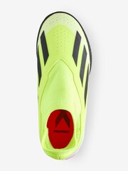 adidas Yellow Football X Crazyfast League Laceless Turf Kids Boots - Image 3 of 4