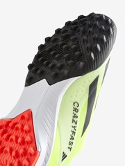 adidas Yellow Football X Crazyfast League Laceless Turf Kids Boots - Image 4 of 4