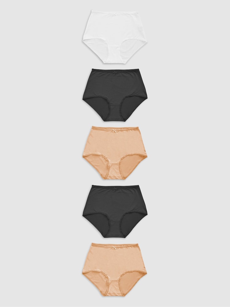 Praline/Nude - Mikrofaserslips, 5er-Pack - Image 1 of 9