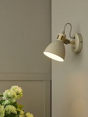 Dar Lighting Cream Frederick Single Spotlight - Image 1 of 4
