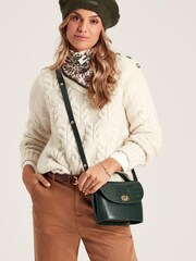 Joules Pippa Cream Cable Knit Jumper - Image 4 of 6