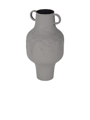 Libra Interiors Taupe Beige Alora Brown Textured Metal Vase Tall - Image 3 of 6