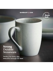 Barbary and Oak 16 Piece Stonerware Dinner Set - Larawan 4 ng 8