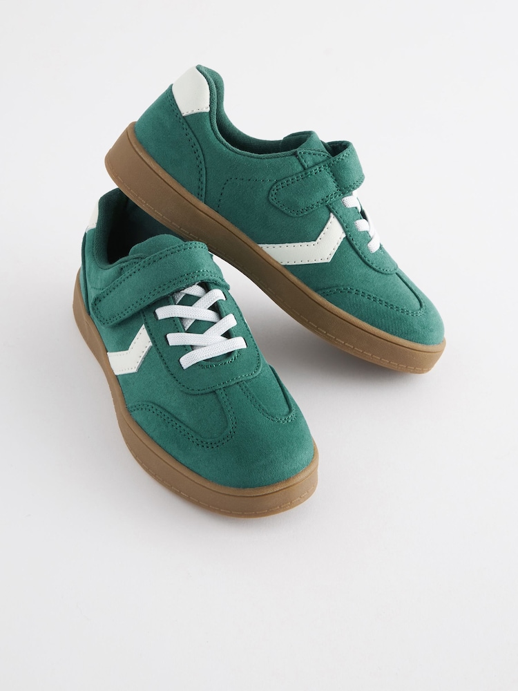 Green Touch Fastening Chevron Shoes - Image 1 of 5