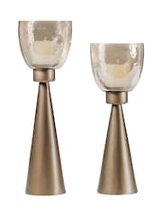 Libra Interiors Gold Southbourne Smoked Gold Hurricane Medium 42cm - Image 5 of 5