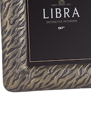 Libra Interiors Antique Brass Gold Kavari Tiger Photo Frame 5x7 - Image 6 of 7