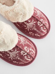 Wild Roses Laura Ashley Wild Roses Suede Mule Slippers - Image 7 of 7
