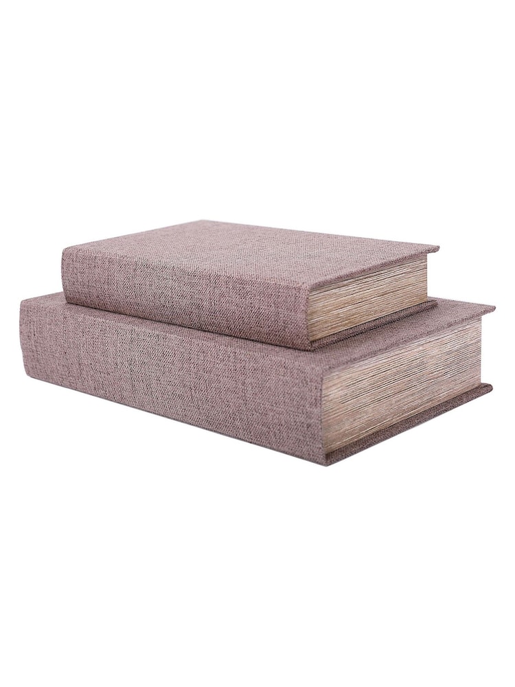 Libra Interiors Set of 2 Grey Book Boxes - Image 2 of 6 Libra Interiors Set of 2 Grey Book Boxes - Image 2 of 6