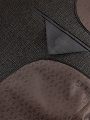 Brown Slim Fit Textured Wool Suit Jacket - Image 9 of 10