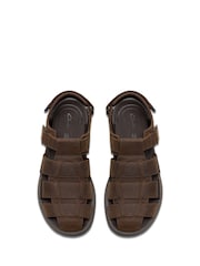 Clarks Brown Standard Fit (G) Saltway Cove Sandals - Image 6 of 7