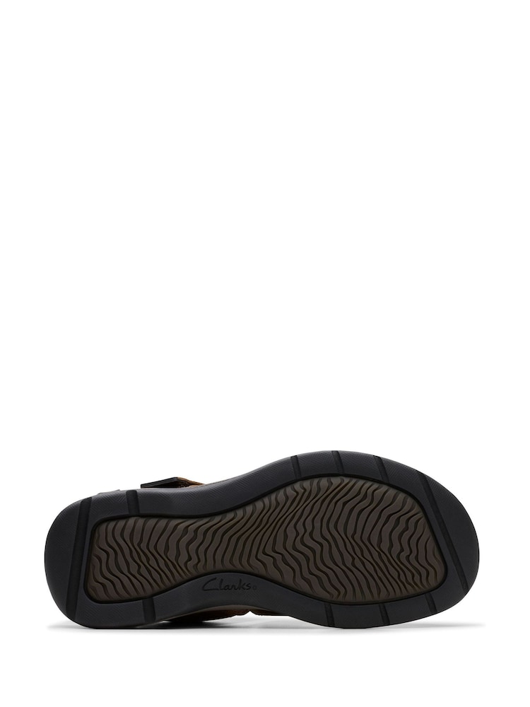 Clarks Brown Standard Fit (G) Saltway Cove Sandals - Image 7 of 7