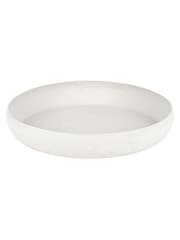 Libra Interiors White Neutral Samui White Stonewash Round Platter Large - Image 2 of 5