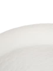 Libra Interiors White Neutral Samui White Stonewash Round Platter Large - Image 5 of 5