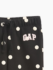 Gap Black Polka Dot Pull On Logo Joggers (6mths-5yrs) - Image 3 of 3