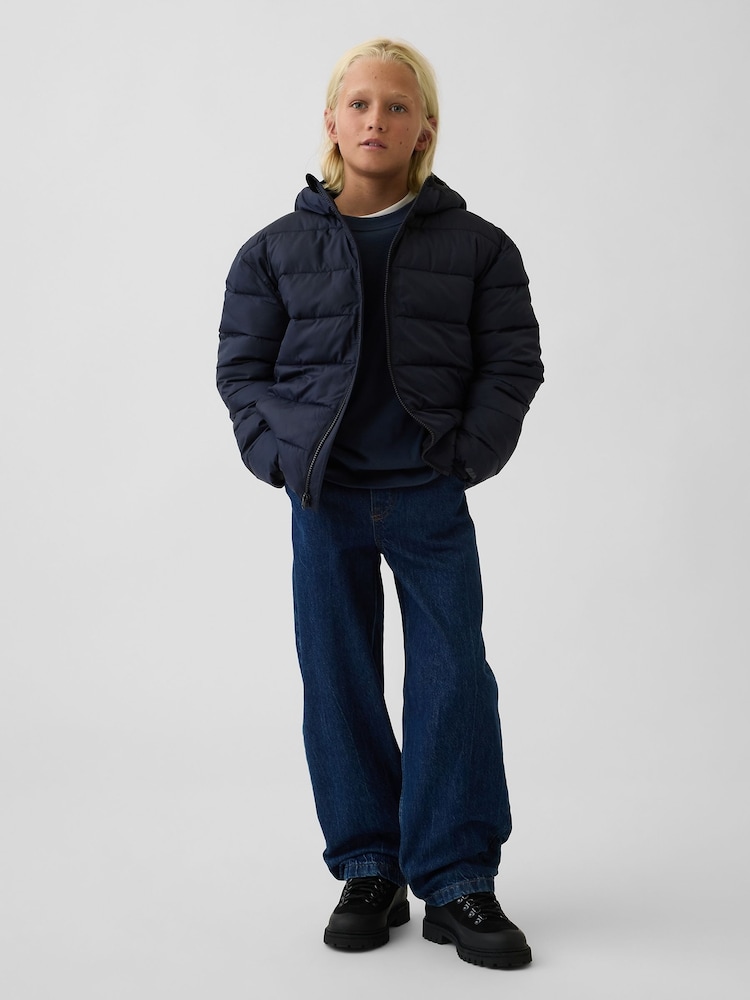 Gap Navy Lightweight Puffer Coat (4-13yrs) - Image 3 of 3 Gap Navy Lightweight Puffer Coat (4-13yrs) - Image 3 of 3