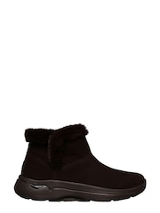 Skechers Chocolate Brown Go Walk Artch Fit Cherish Womens Boots - Image 1 of 5