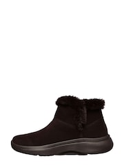 Skechers Chocolate Brown Go Walk Artch Fit Cherish Womens Boots - Image 2 of 5
