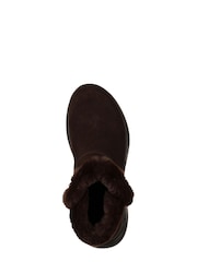 Skechers Chocolate Brown Go Walk Artch Fit Cherish Womens Boots - Image 4 of 5