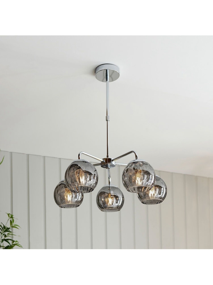 Gallery Home Chrome Dilan 5 Bulb Pendant - Image 1 of 3